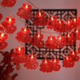 thumbnail image 3 of Luz de Hadas Del Festival de Primavera, Linterna Roja de año , Luces Colgantes de 3 M 20, Luces LED de Cadena para La Decoración Del Jardín Del H Fu palabra batería Colco Luces de hadas, 3 of 7