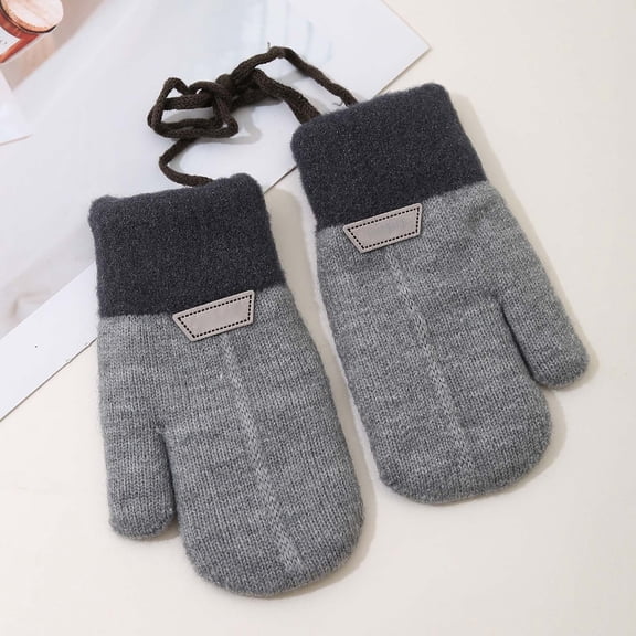 Kid Gloves Winter Warm Gloves Knit Gloves for Ages 4-8 Years Girls Boys