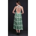 thumbnail image 4 of Bimba Robe Teinture sur Nœuds Décontractée Longue Dos Nu à Col Licou pour Femme Robe de Plage Imprimée - Xxx-Grand, 4 of 6
