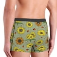 thumbnail image 3 of KLL Sage Green With Sunflowers Men's Cotton Boxer Briefs Underwear-XX-Large, 3 of 8