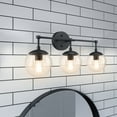 thumbnail image 4 of Design House Gracelyn Modern 3-Light Vanity Globe Light Fixtures, Matte Black, 4 of 19