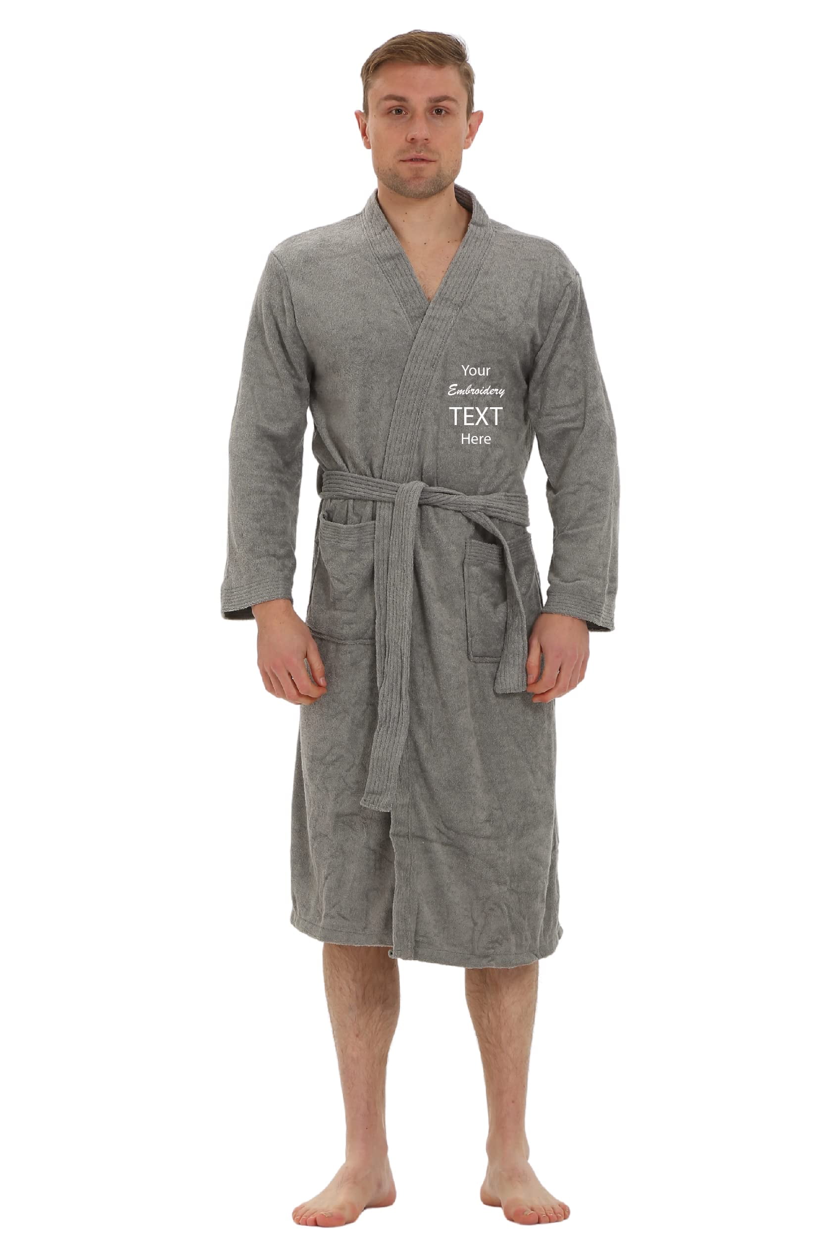 Terry Cloth Robes for Men and Women Personalize with Name on Front