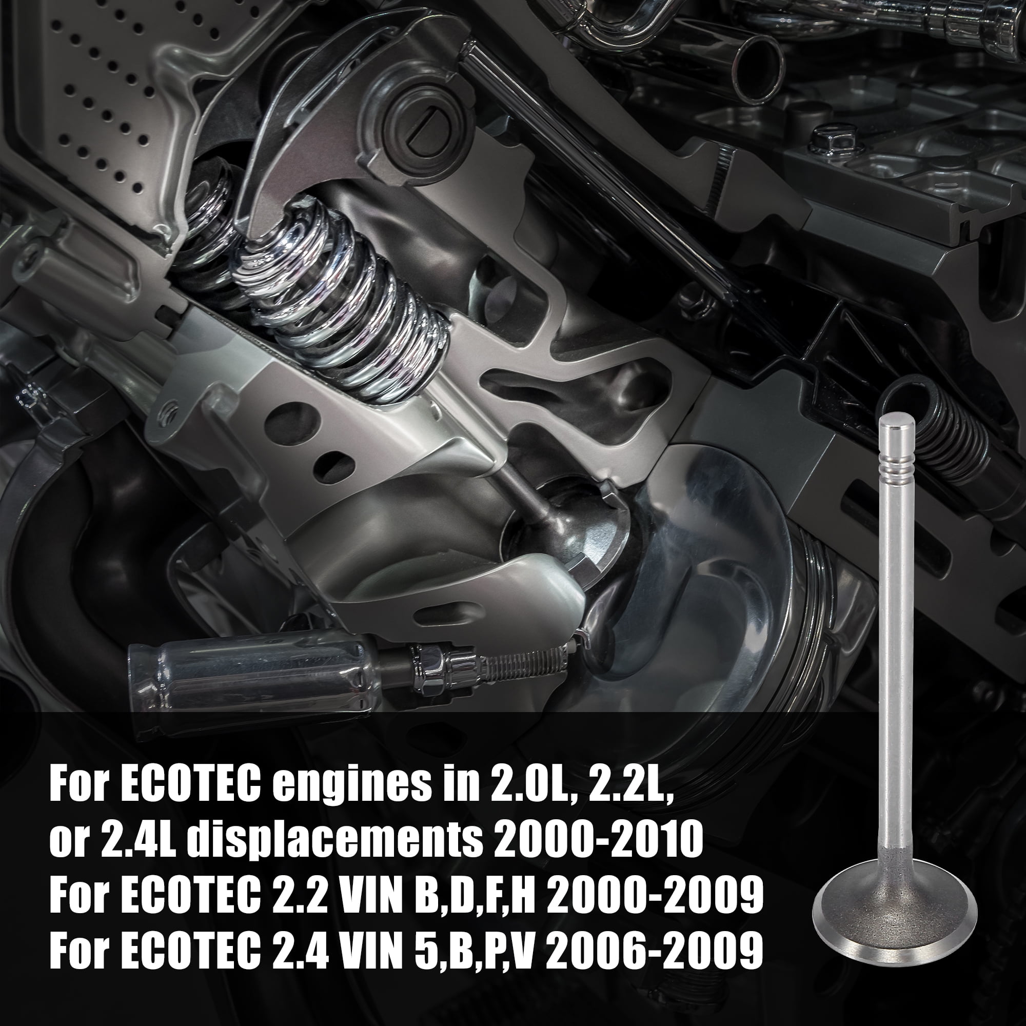 16pcs Intake Exhaust Engine Valves 12615936 12622329 for GM 2.0L Engine