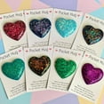 thumbnail image 2 of opvise Pocket Hug Heart Cute Glass Crafts Special Encourage Multicolored Love Heart Charms Birthday Wedding Party Valentine's Day Gift Decoration Light Blue, 2 of 8