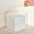thumbnail image 1 of SIABC-Acrylic Disposable Face Towel Holder, Clean Skin Club Face Towels Holder Container, Clear Box Compatible with Facial Towel XL, Clear Bathroom Organization, 1 of 4