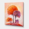 thumbnail image 3 of Colourful Trees Abtract Impression I 16 in x 32 in Painting Canvas Art Print, by Designart, 3 of 4