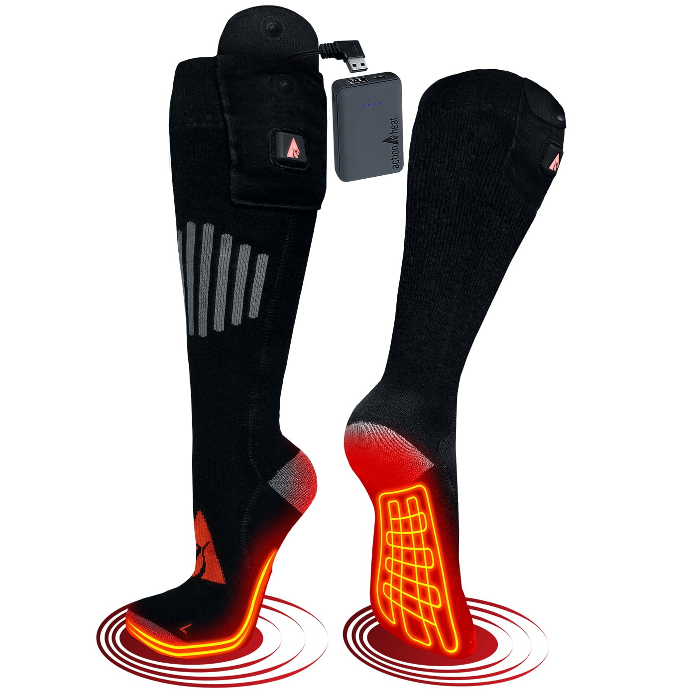 ActionHeat Wool 5V Battery Heated Socks