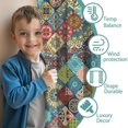 thumbnail image 3 of Blackout Kids Curtains,Boho Bohemia Flower Childrens Insulated Curtains Set Of 2,Bedroom Essentials,Toddler Room Decor 42"x54"(106x137cm), 3 of 4