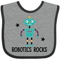 thumbnail image 3 of Inktastic Robotics Rocks Funny Robot Boys or Girls Baby Bib, 3 of 4