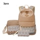 thumbnail image 4 of Minnieouse de lona de 3 piezas, conjunto organizador de hombro, gran capacidad, cremallera, estilo étnico, mochilas escolares, bolsa de Mochilas Caqui, 4 of 6