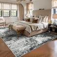 thumbnail image 6 of YOUFORTONG Washable 8x10 Abstract Area Rug, Ultra Soft Thin Large Indoor Carpet, Non-Slip Stain Resistant Floor Mat for Living Room Bedroom Home Decor,Black, 6 of 8