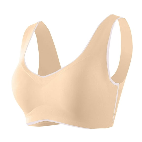 Taqqpue Wireless Bras for Women No Underwire Seamless Full Coverage Comfortable Everyday Bra with Medium Support