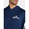 thumbnail image 4 of Corona Men’s and Big Men’s Graphic Hooded Sun Shirt with Long Sleeves, Sizes S-3XL, 4 of 5