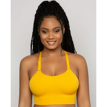 

Smooth Seamless Comfort Wireless Longline Bra - Saffron