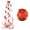 Red, variant on YYhl 6PCS Ceiling Swirl Foil Decorations Hanging PVC Streamer Themed Swirl Party Decoration Wedding