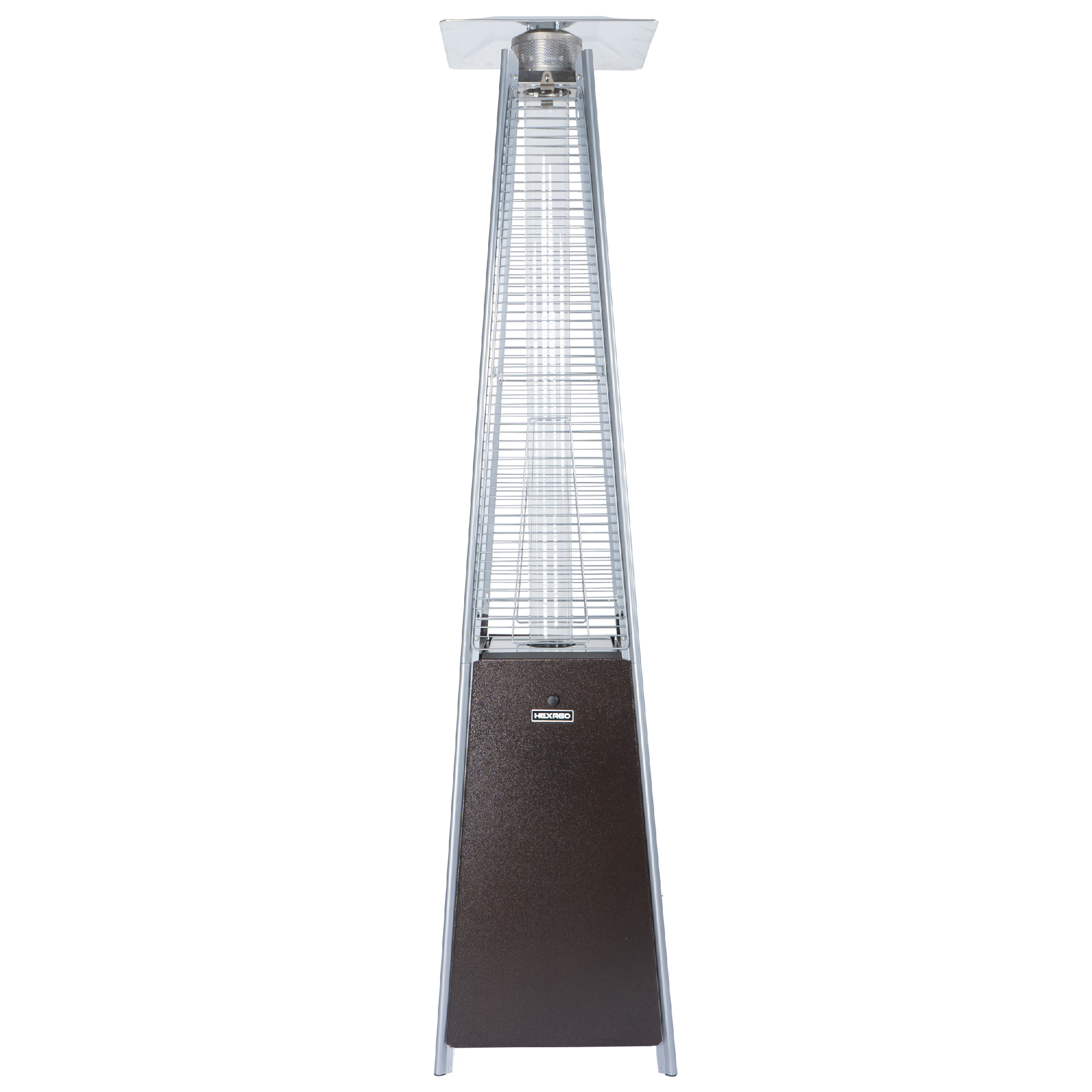 HEXAGO 40,000 BTU Pyramid Comme rcial Outdoor Patio Heater with Wheels, ETL Listed - image 1 of 7
