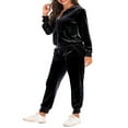 thumbnail image 4 of CNKOO Ladies 2 Piece Tracksuits with Zipper Hoodie Sweatshirt and Sweatpants, 4 of 6