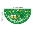 2024 St. Patricks Day Fan Flag Irish Flag Patricks Patriotic Half Flag