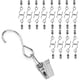 thumbnail image 1 of Clip de cortina con clip de gancho en S de 25 piezas - Blanco plateado Ormromra LHH-0561, 1 of 5