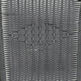 thumbnail image 6 of Flash Furniture 28'' Square Glass Metal Table with Gray Rattan Edging and 2 Gray Rattan Stack Chairs, 6 of 11