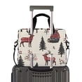 thumbnail image 2 of FORMRS 16" Laptop Bag Carrying Sleeve Case with Handle Travel Shoulder Briefcase, Beige Christmas Plaid, 2 of 8