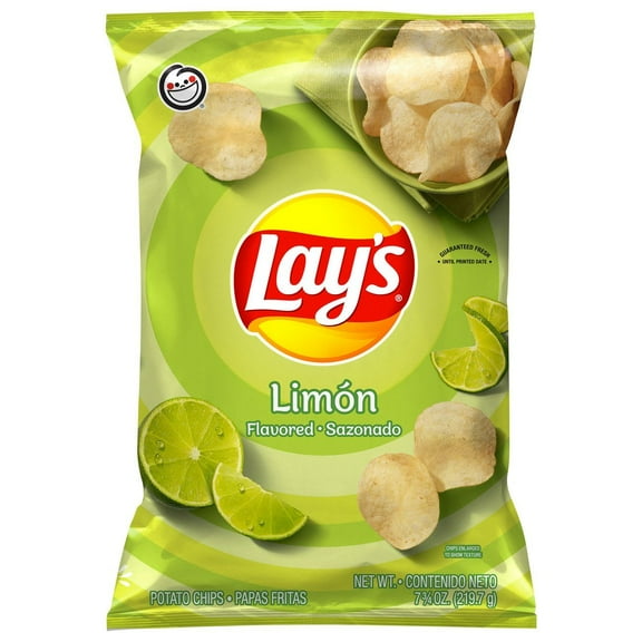 Lay's Potato Chips, Limon Flavor, 7.76 oz Bag