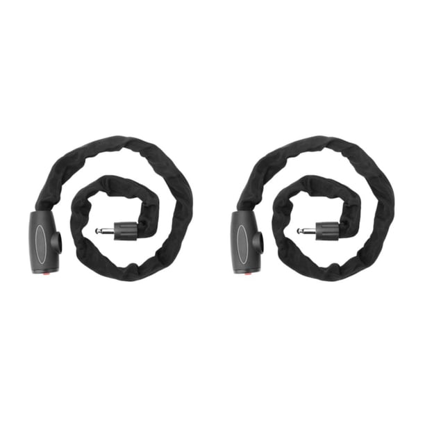 Candado de cadena de bicicleta Yuarrent negro conveniente y liviana antirrobo 120cm
