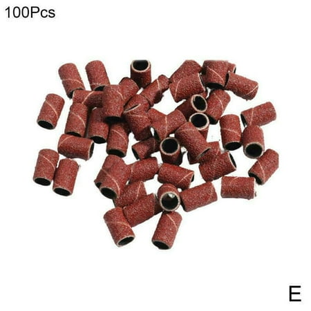 

50/100Pcs Nail Sanding Bands Set For Nail Drill Machine Bits Manicure U2J4