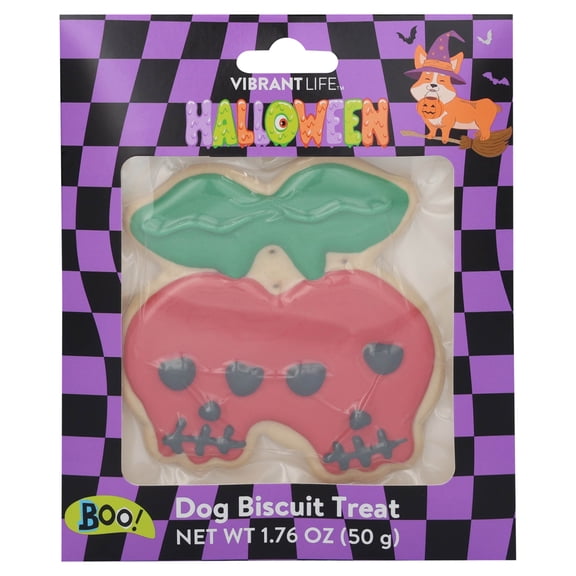 Vibrant Life Halloween Skull Cherries Dog Biscuit Treat, 1.76 oz
