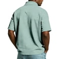 thumbnail image 4 of LNZGNM Mens 4th of July Polo Shirt 250 Anniversary USA 1/4 Zip Up Golf Shirts Short Sleeve 1776-2026 Golf Polos Casual Outdoor Top,Light Green 2XL, 4 of 4