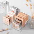 thumbnail image 2 of Caja de almacenamiento y organización de cosméticos de escritorio, transparente, separable, para el cuidado de la piel, para sombras de ojos, polvos y pintalabios, 2 of 6