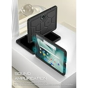 Poetic Turtle Case for oneplus Tablet ( 2023 Release) - Heavy Duty Kids Friendly Silicone Protective Cover and Sound-Amplification Feature Cover Black
