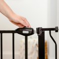 thumbnail image 5 of Carlson Pet Extra Wide Walk-Through Pet Gate with Small Pet Door, 4-inch Extension, Metal, Black, 5 of 10