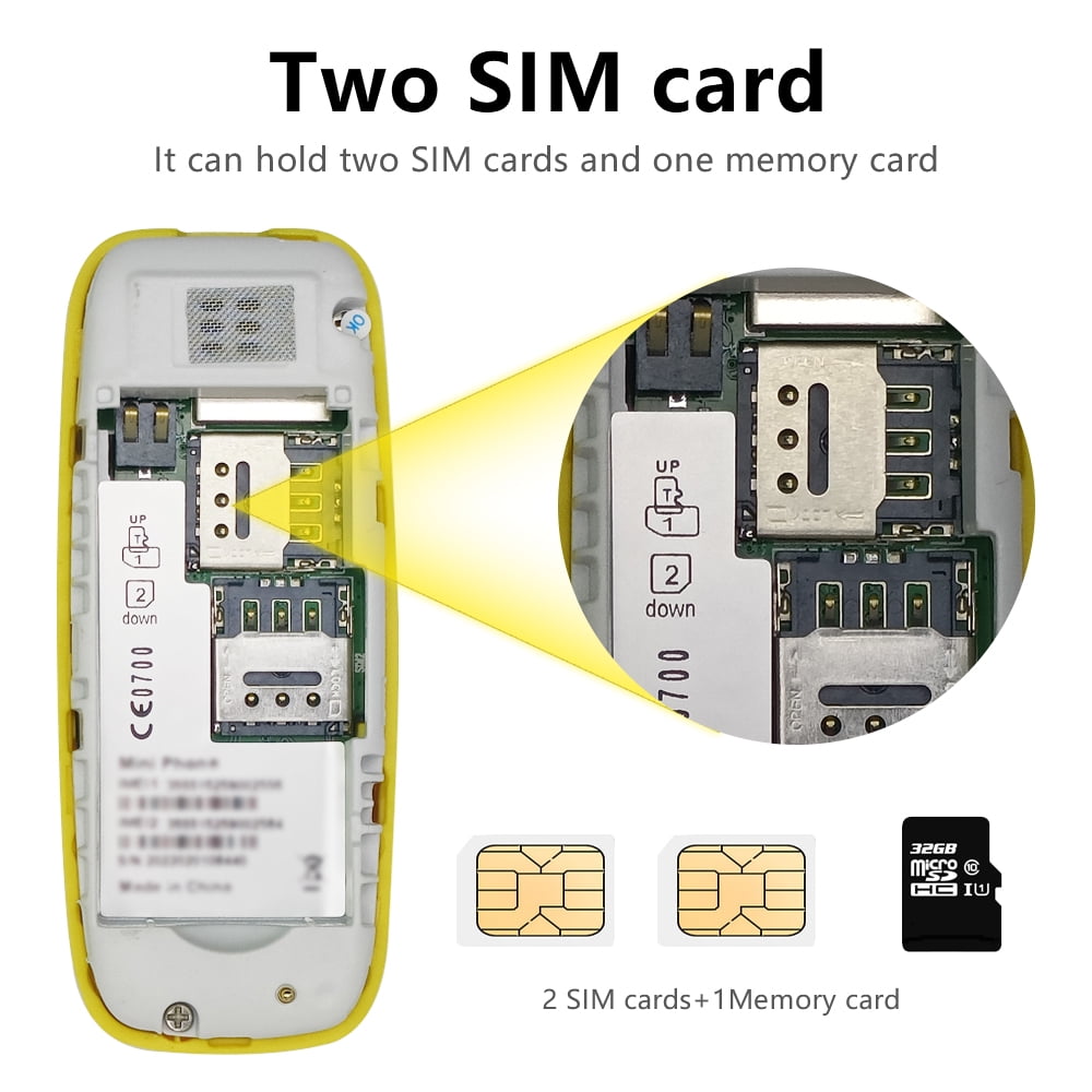 Small Mobile Phone Bluetooth Dialer Magic Voice Low Radiation Telephone GSM Unlocked Mini Cellphone