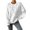 White, variant on Women Sweatshirt Mom Life Long Sleeve Alphabet Print Embroidered Round Neck Pullover Hoodie with Cute Design Blue S