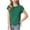 Green, variant on MeetoTime Girls Short Sleeve Top Crewneck Solid Color Summer Casual Half sleeve T-shirt Kids Clothes