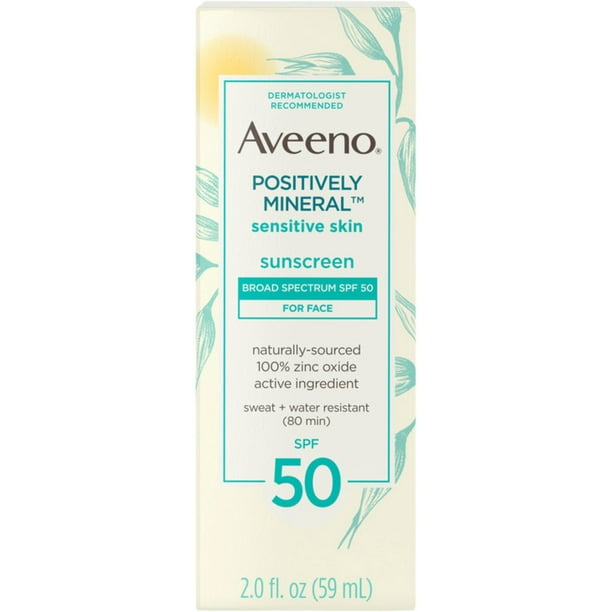 Aveeno Positively Mineral Sensitive Skin Daily Sunscreen Lotion for