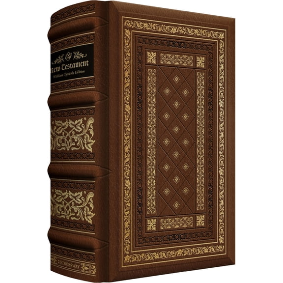 ESV New Testament with Illuminated Drop Caps: William Tyndale Commemorative Edition (Leather Over Board), (Hardcover)