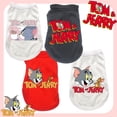 thumbnail image 2 of Chaleco Para Perros Nuevo Teddy Mini Medio Grande Perro Algodón Tank Top Productos Para Mascotas Ropa Tom & Jerry Texto Gao Jinjia unisex, 2 of 2