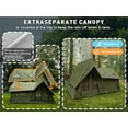 thumbnail image 6 of Large Inflatable Tent for 8-10 Person - 135 SQFT Inflatable Cabin Tents for Camping Instant Setup Blow up Tent 4 Season Waterproof Inflatable Tents with Stove Jack, 6 of 9