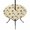 white, variant on Round Outdoor Tablecloth with Umbrella Hole and Zipper, Brown Yellow Sunflower Tablecloth with Elastic Waterproof, Summer Botanical Farmhouse Floral Patio Table Covers for 36" - 44" Pool Tables