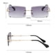 thumbnail image 5 of Gafas de terre Retro Lente Teñida Elegante Protección Gafas Patas Doradas Lente Rosa+Gafas de terre Sin Montura con Corte Rectangular Vintage Gafas con Sunnimix Gafas de sol rectangulares para mujer, 5 of 8