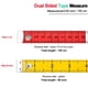 thumbnail image 5 of Cinta métrica Cinta métrica para costura de tela corporal Tejido a medida Manualidades caseras Medidas 60 pulgadas/150 cm Cinta métrica suave multicolor Juego de cinta métrica para el cuerpo con cierr, 5 of 5