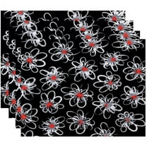 Simply Daisy 18" x 14" Penelope Floral Geometric Print Placemat