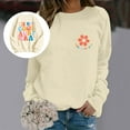 thumbnail image 4 of In My Cool Aunt Era Sweatshirts for Women Fall Winter Long Sleeve Crewneck Auntie Sweatshirt Pullover Tops, 4 of 8