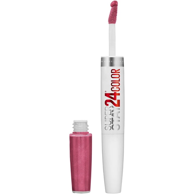 Lápiz labial líquido Makeup Maybelline Super Stay 24, colorete sobre rosa