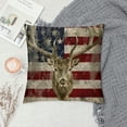thumbnail image 2 of Orinice Deer Flag Grungy Graphic Decorative Men Women Boy Girl Room Cushion Throw Pillow Cover for Home Couch Living Room Bed Sofa Pillow Case 24x24in, 2 of 5