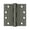 Antique Nickel, variant on Deltana S44HDBB15 4" x 4" Square Hinge; Heavy Duty; Ball Bearings; Satin Nickel Finish