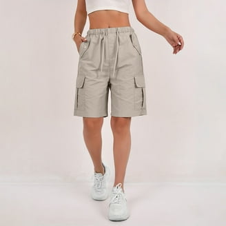 TANMESSO Dames zomer lange shorts casual wijde pijpen hotpants katoen