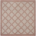 thumbnail image 6 of SAFAVIEH Courtyard Maksim Oriental Indoor/Outdoor Area Rug, Red/Beige, 9' x 12', 6 of 10
